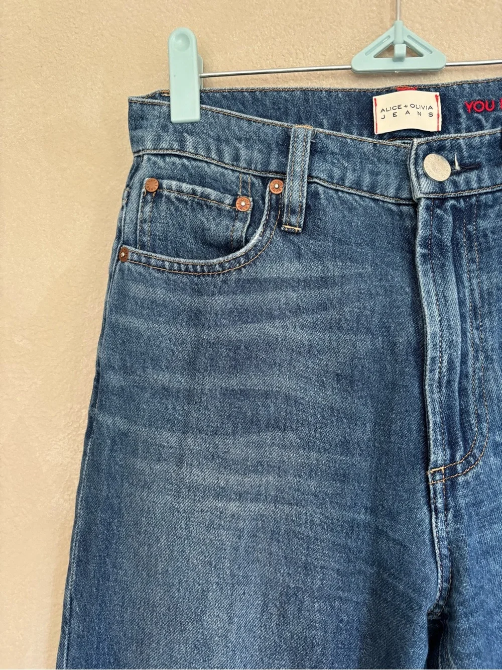 Alice + Olivia wide leg jeans